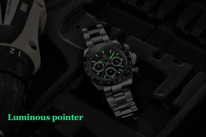 PAGANI DESIGN Top brand fashion men automatic date watches quartz sports men chronograph sapphire glass waterproof watch PD1644