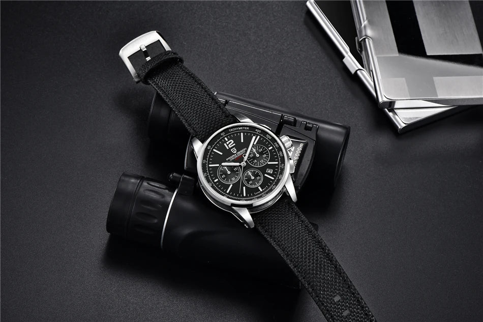 PAGANI DESIGN New Luxury Chronograph Men Watch Top Brand Quartz Wristwatches Sapphire Glass Stainless Steel Waterproof Clock