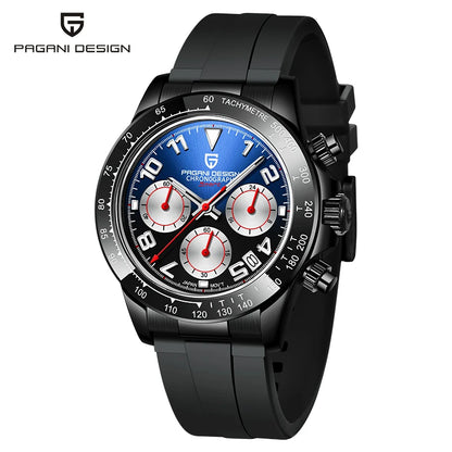 PAGANI DESIGN 2023 Top Brand Luxury Mens Watches Sports Quartz Sapphire Stainless Steel 100M Waterproof Chronograph Reloj Hombre