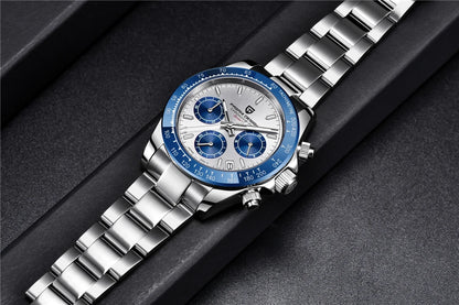 PAGANI DESIGN Top brand fashion men automatic date watches quartz sports men chronograph sapphire glass waterproof watch PD1644