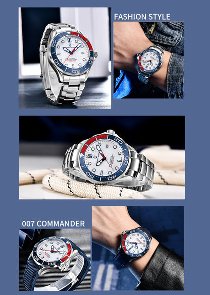 PAGANI DESIGN Men's Mechanical Watches Luxury Automatic Watch For Men Luminous Diving Steel Watch Japan NH35 Wristwatch 2024 New