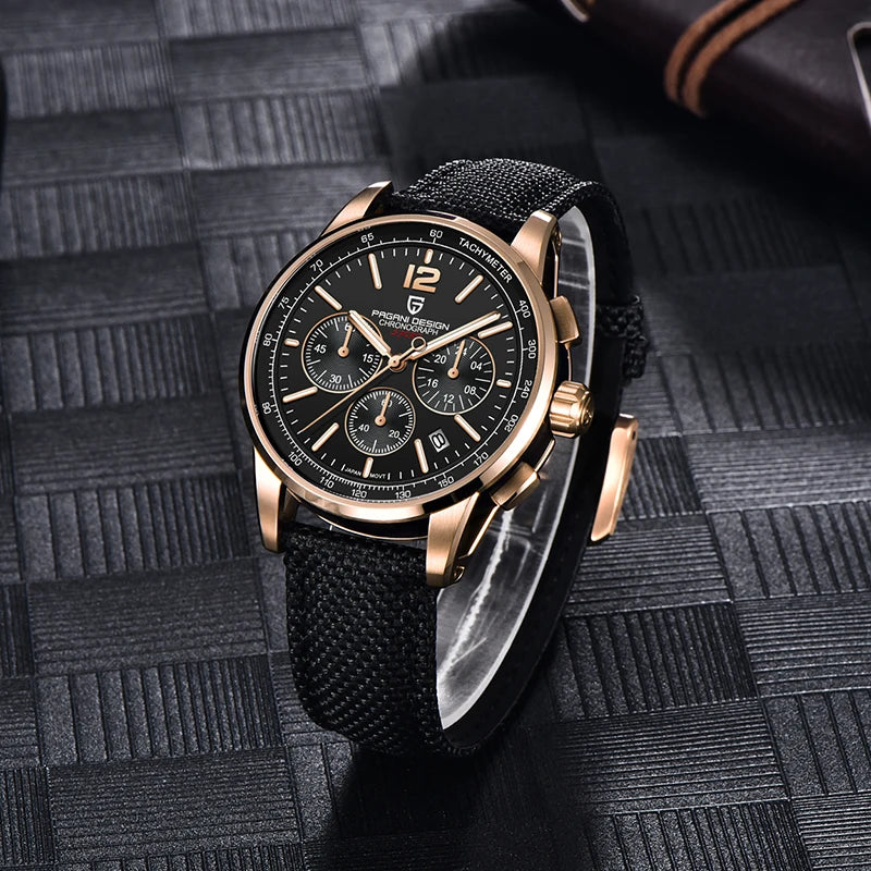 PAGANI DESIGN New Luxury Chronograph Men Watch Top Brand Quartz Wristwatches Sapphire Glass Stainless Steel Waterproof Clock