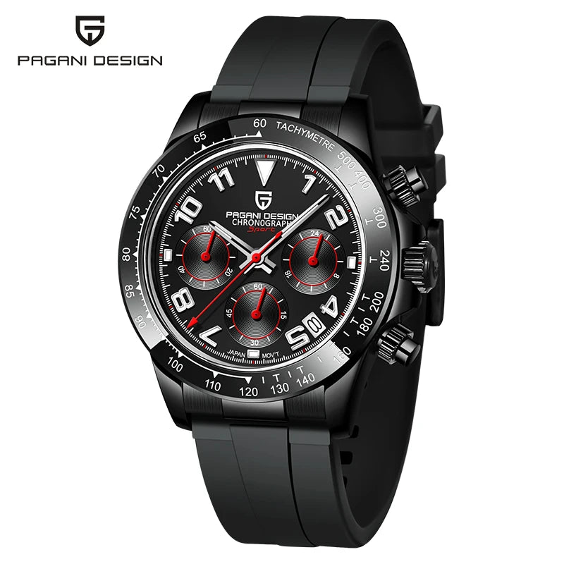 PAGANI DESIGN 2023 Top Brand Luxury Mens Watches Sports Quartz Sapphire Stainless Steel 100M Waterproof Chronograph Reloj Hombre