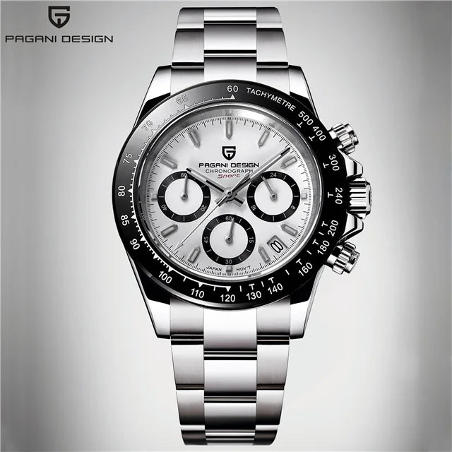 PAGANI DESIGN Top brand fashion men automatic date watches quartz sports men chronograph sapphire glass waterproof watch PD1644