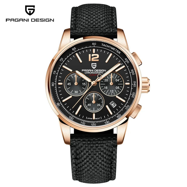 PAGANI DESIGN New Luxury Chronograph Men Watch Top Brand Quartz Wristwatches Sapphire Glass Stainless Steel Waterproof Clock