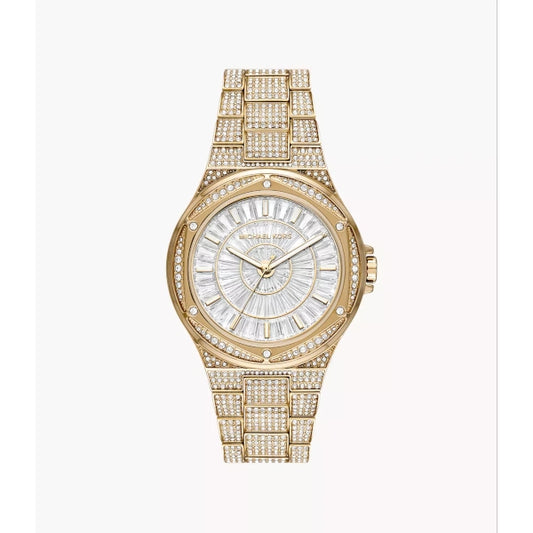 Michael Kors Lennox Three-Hand Gold-Tone Watch