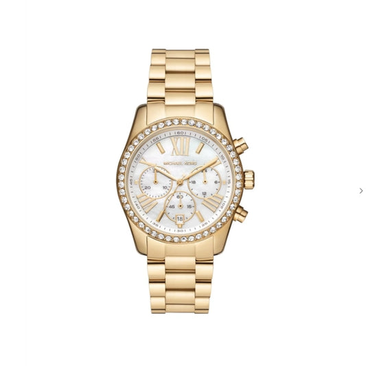 Michael Kors Lexington Chronograph Gold-Tone Women's Watch