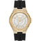 Michael Kors Lennox Three-Hand Black Silicone Watch