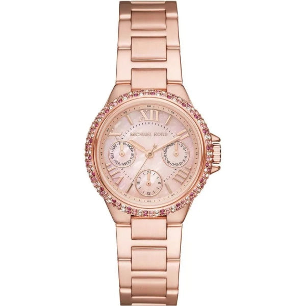 Michael Kors Mini Camille Multifunction Rose Gold-Tone Watch