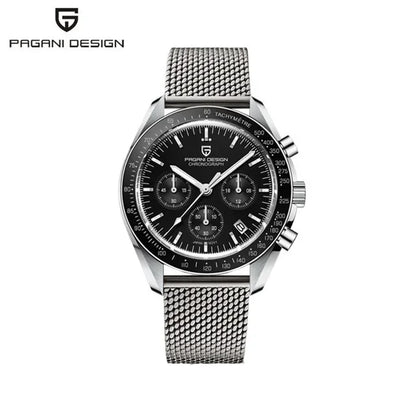 PAGANI DESIGN V4 New Quartz Men's Automatic Date Speed Chronograph Sapphire Mirror Sport Waterproof Watch All Steel VK63 Watches