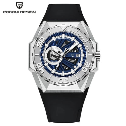 PAGANI DESIGN New Skeleton Men's Mechanical Watch Miyota 8217 Movement Luxury Automatic Watch Men's 2022 Waterproof Reloj Hombre