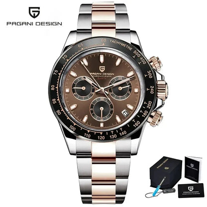 Gold 1644 PAGANI DESIGN 2024 New Men's Watches Top Brand Luxury Mens Quartz Wrist Watch Men Watch Men Chronograph Waterproof